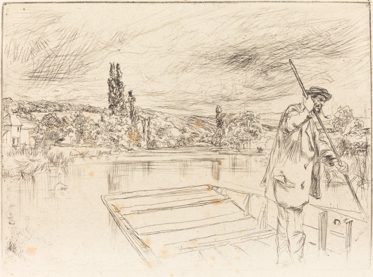 The Punt, 1861 by James Abbott McNeill Whistler