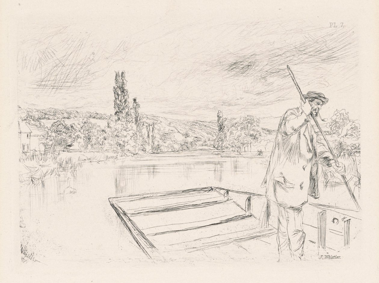 The Punt by James Abbott McNeill Whistler