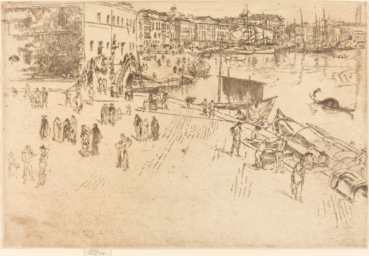 The Riva, No. I, 1879-1880 by James Abbott McNeill Whistler