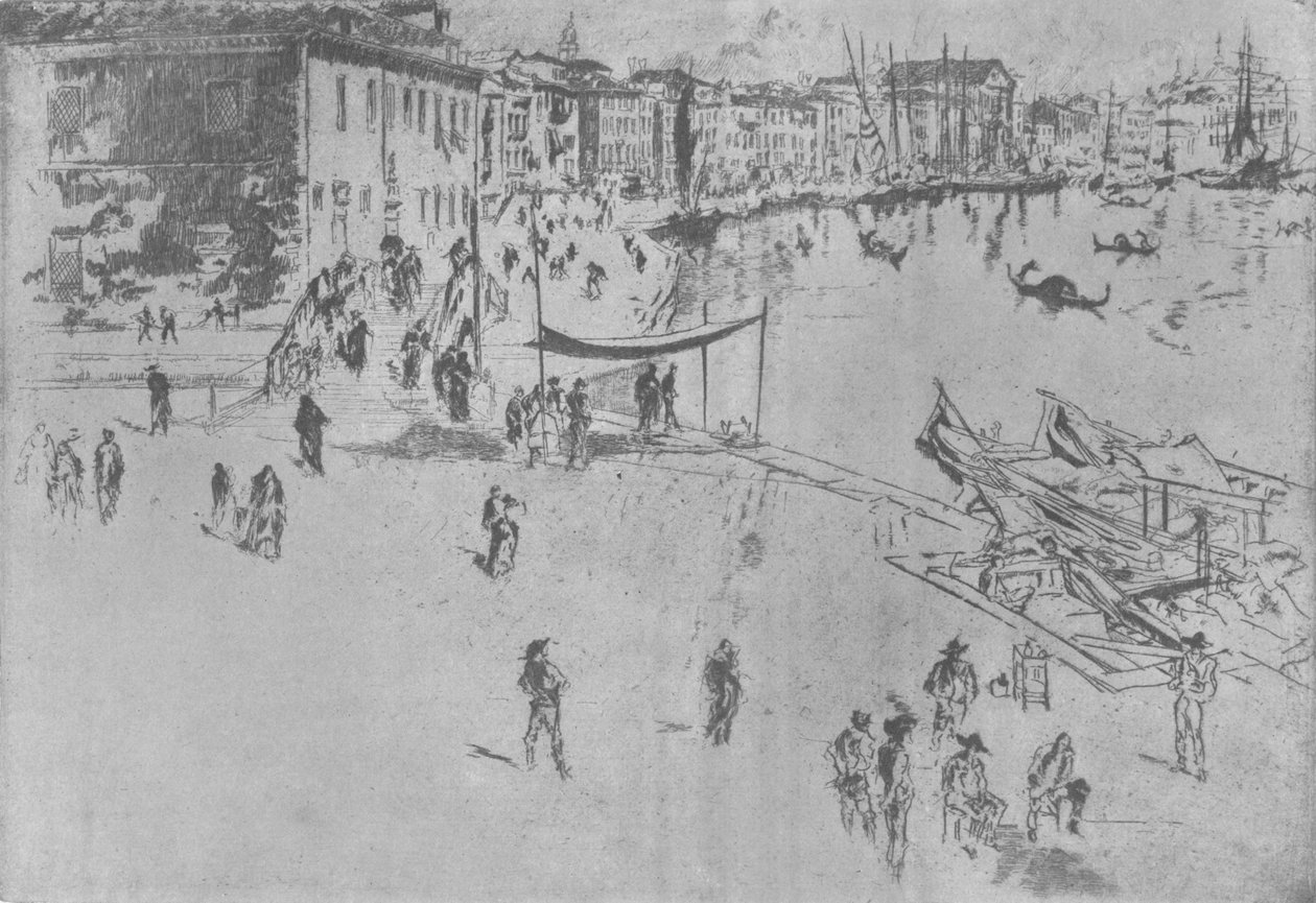 The Riva, Number Two, c1880, 1904 by James Abbott McNeill Whistler
