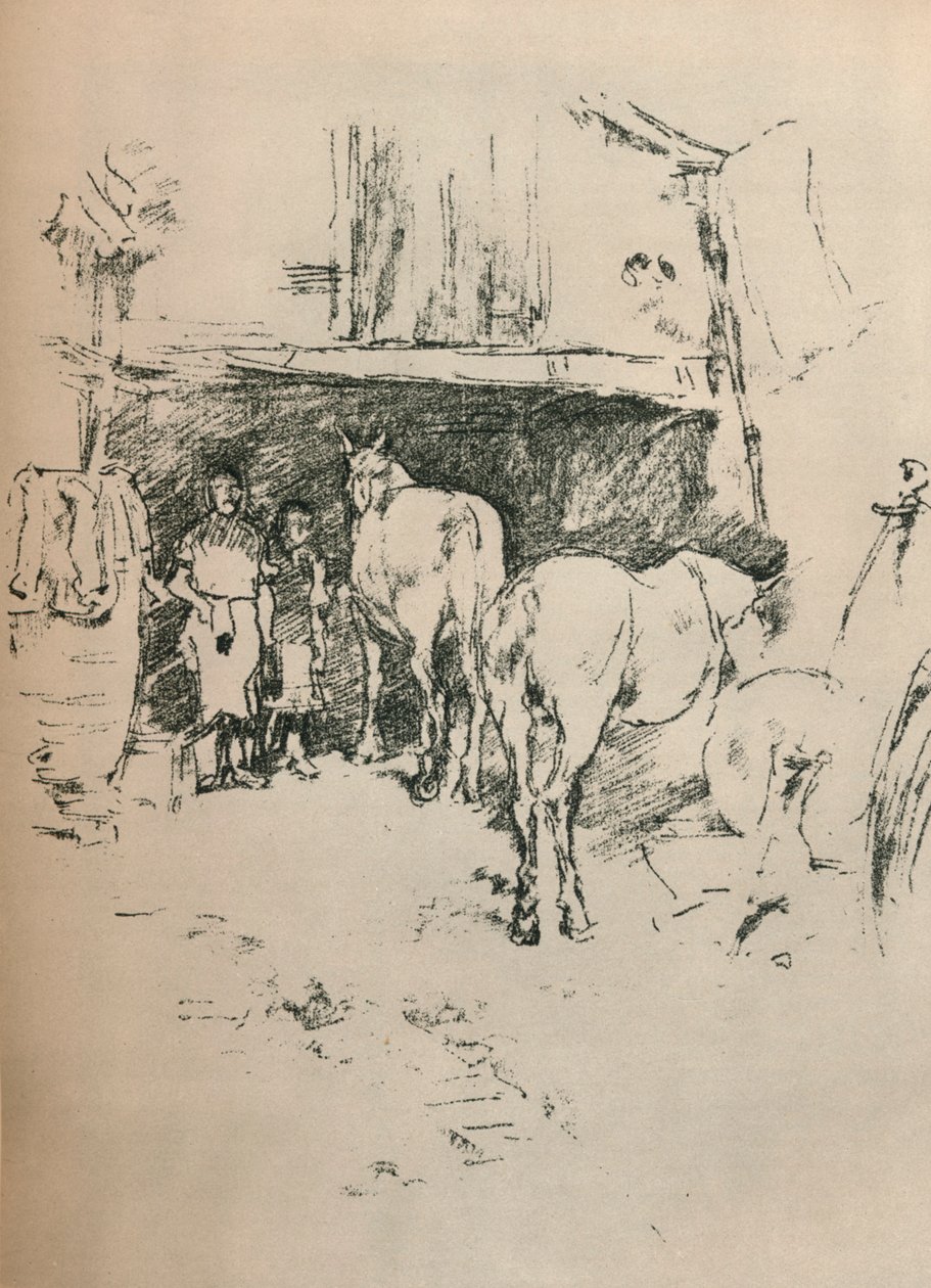 The Smiths Yard by James Abbott McNeill Whistler