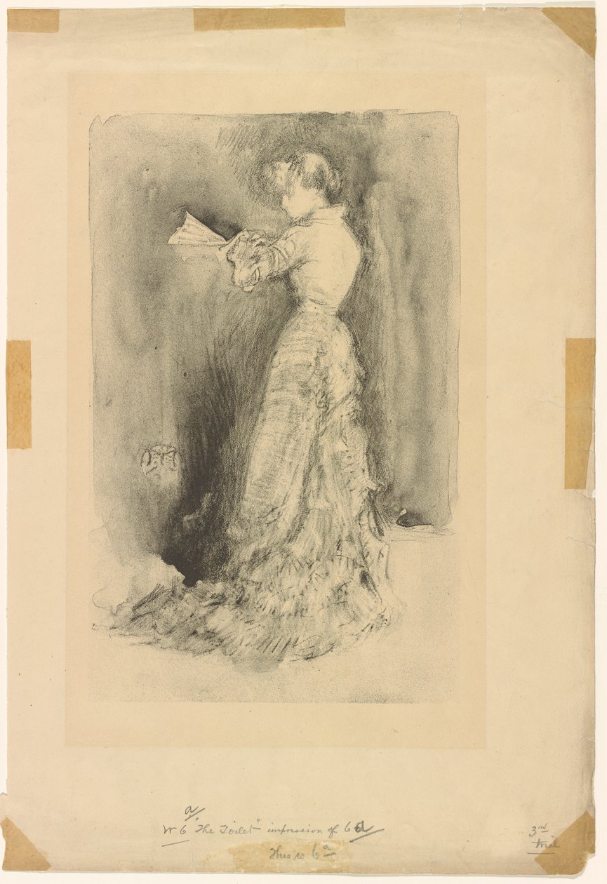 The Toilet, 1878 by James Abbott McNeill Whistler