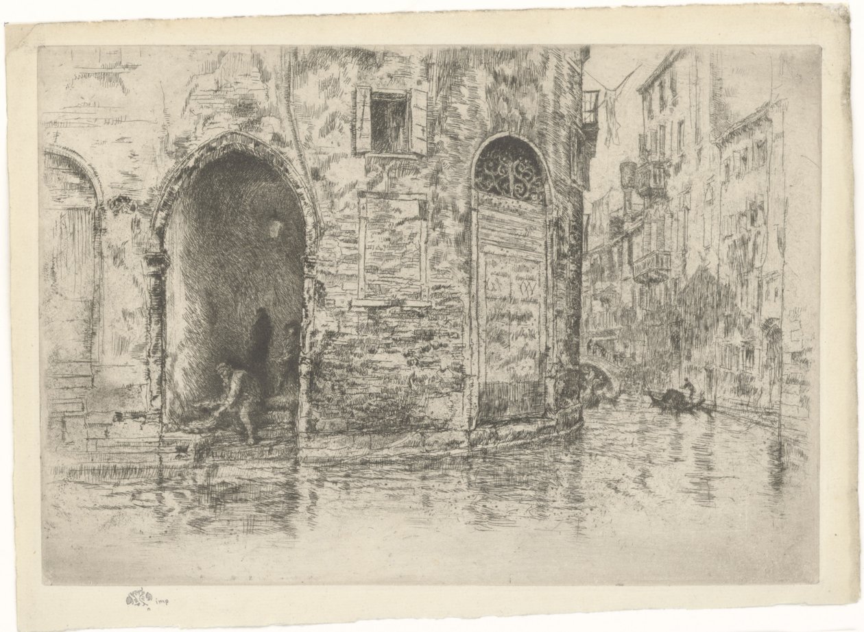 The Two Doorways. First Venice Series Plate 2 (of 12) by James Abbott McNeill Whistler