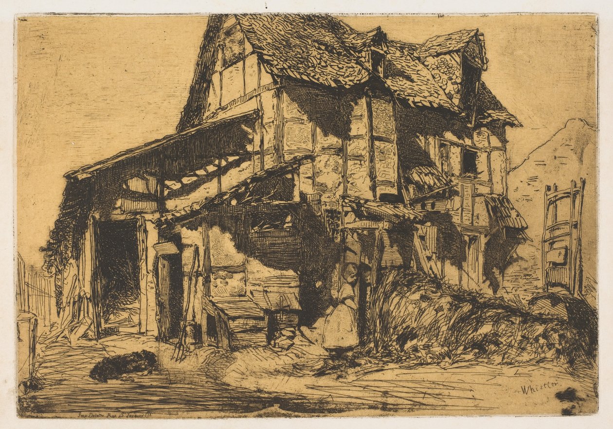The Unsafe Tenement The Old Farm, 1858 by James Abbott McNeill Whistler