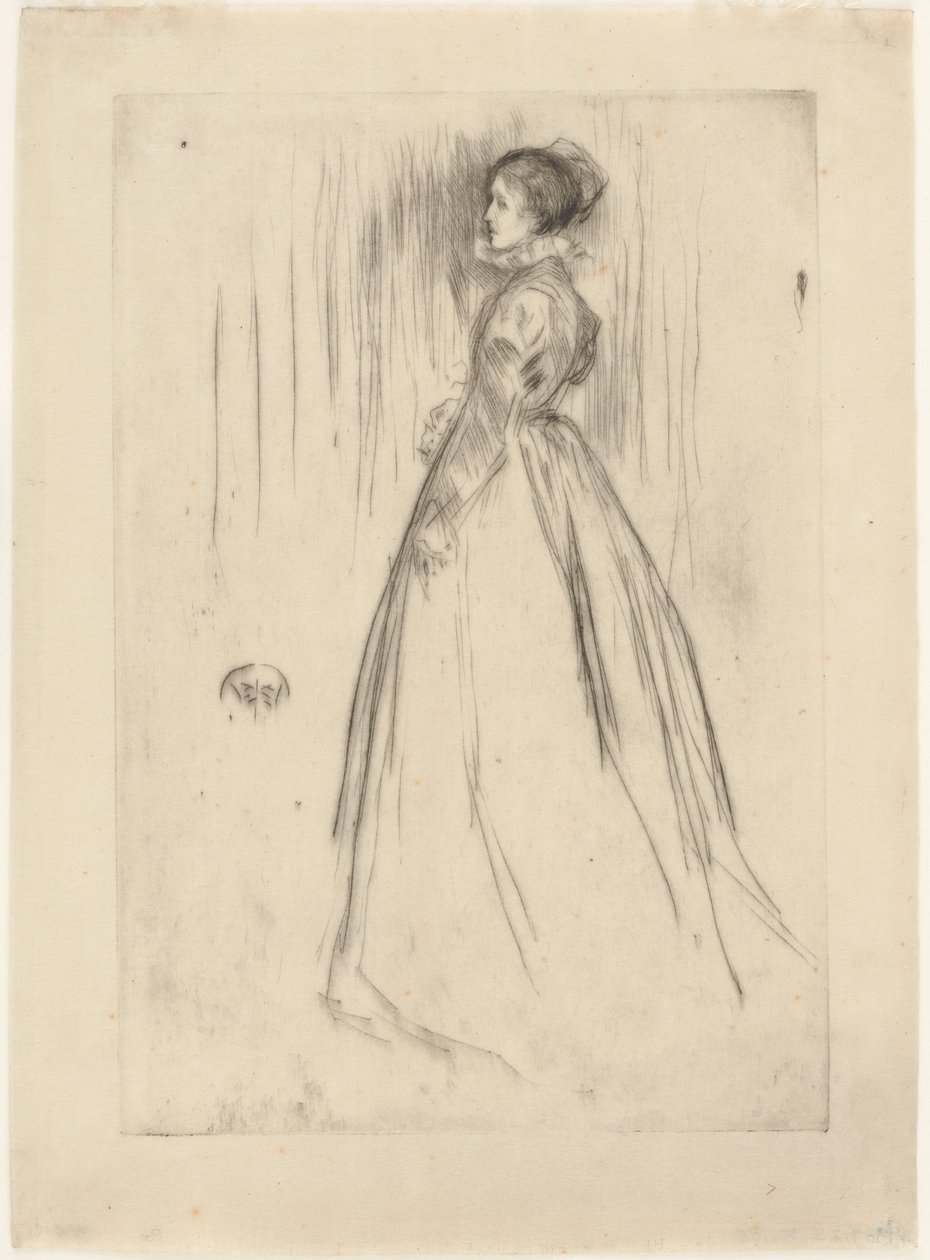 The Velvet Dress Mrs. Leyland by James Abbott McNeill Whistler