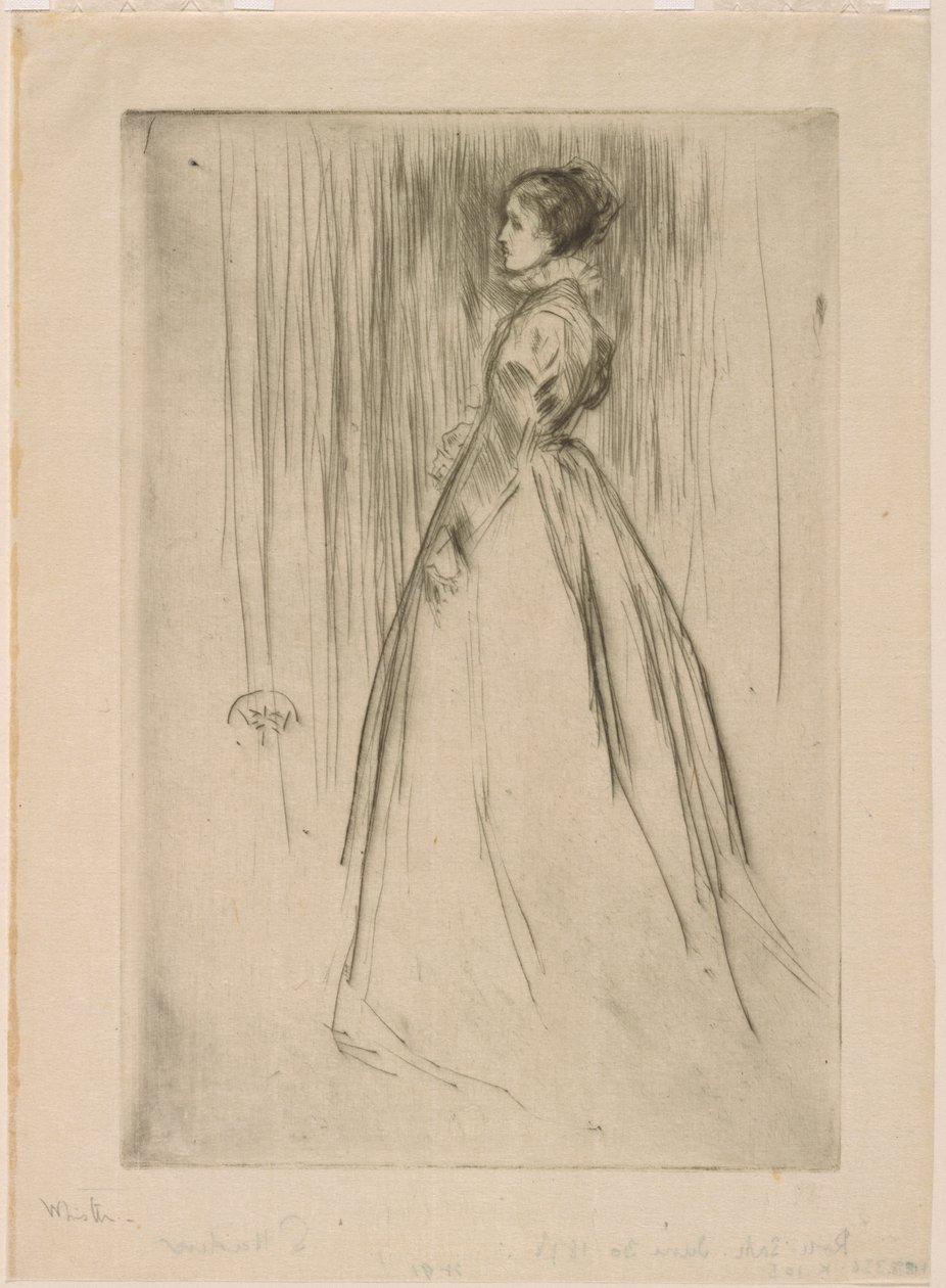 The Velvet Dress Mrs. Leyland by James Abbott McNeill Whistler