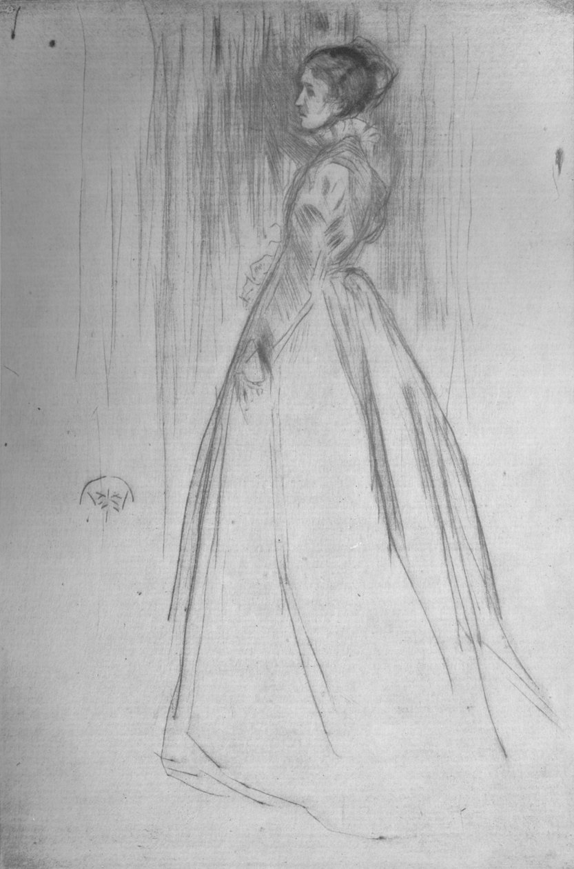 The Velvet Dress Mrs. Leyland, 1873, 1904 by James Abbott McNeill Whistler