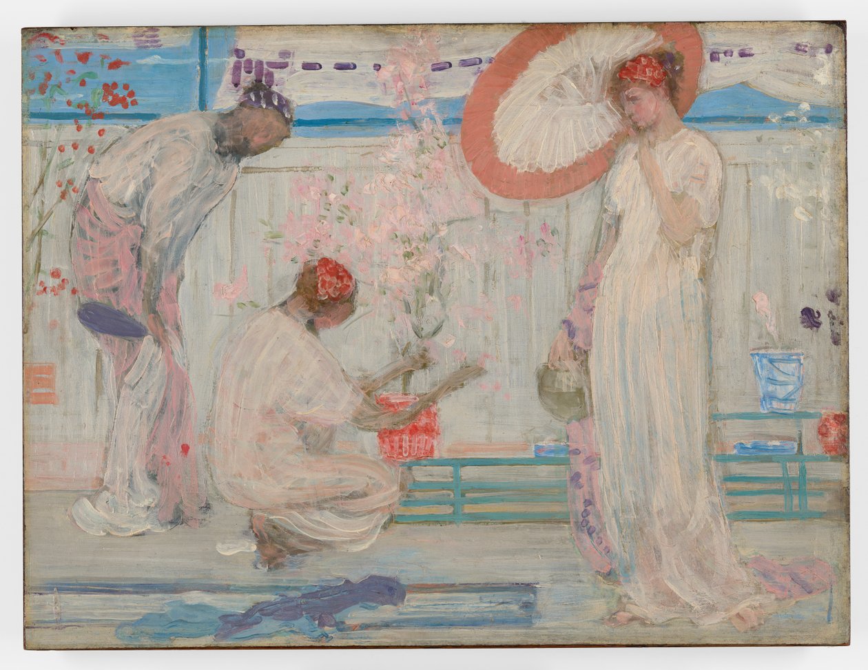 The White Symphony: Three Girls, c.1868 by James Abbott McNeill Whistler