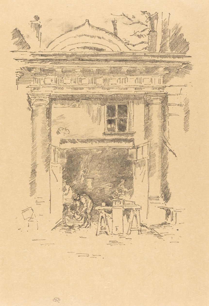 The Whitesmiths, Impasse des Carmélites, 1894 by James Abbott McNeill Whistler