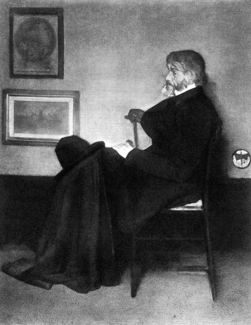 Thomas Carlyle, Scottish essayist, satirist, and historian, c. 1873 by James Abbott McNeill Whistler