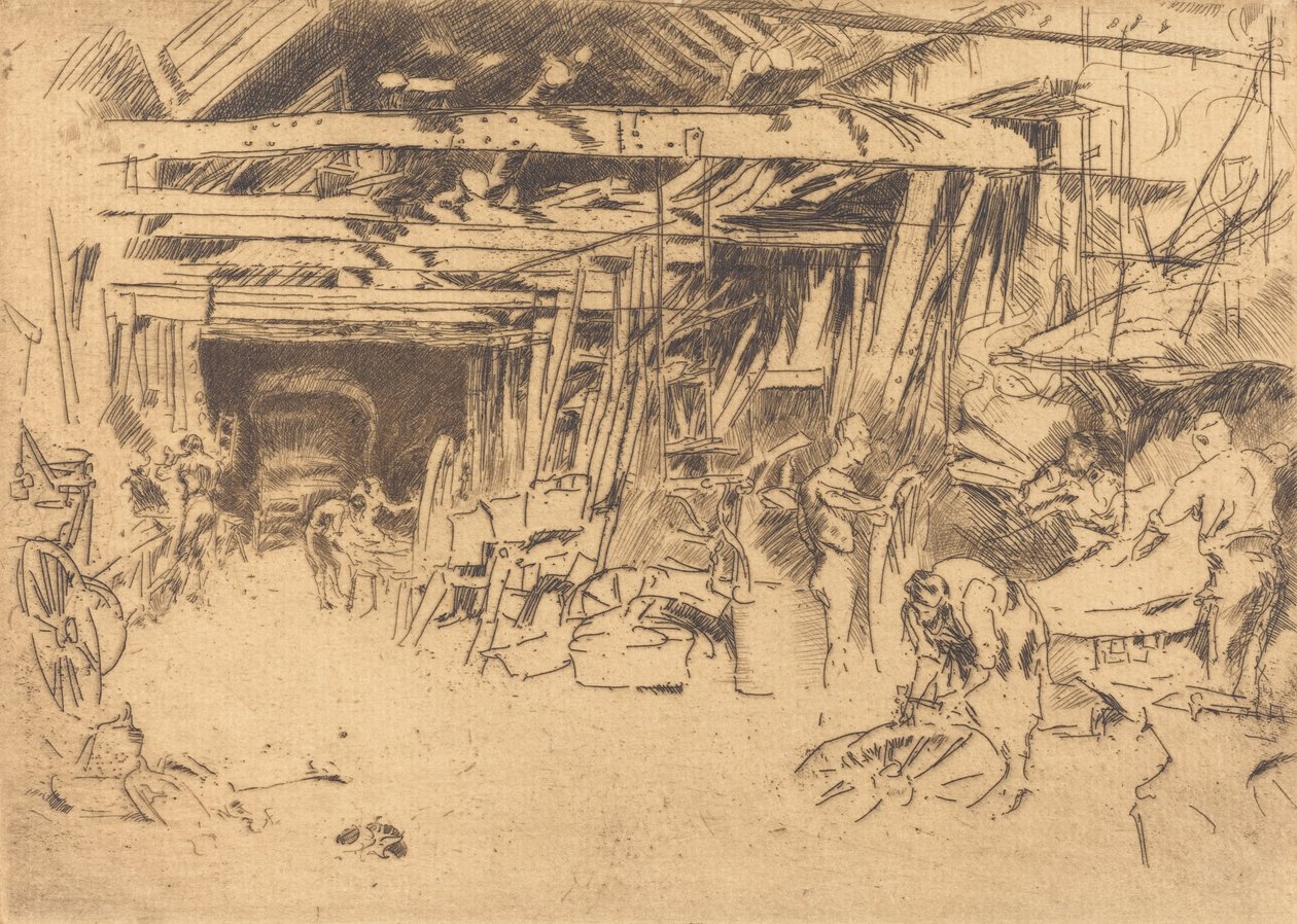 Wheelwright by James Abbott McNeill Whistler