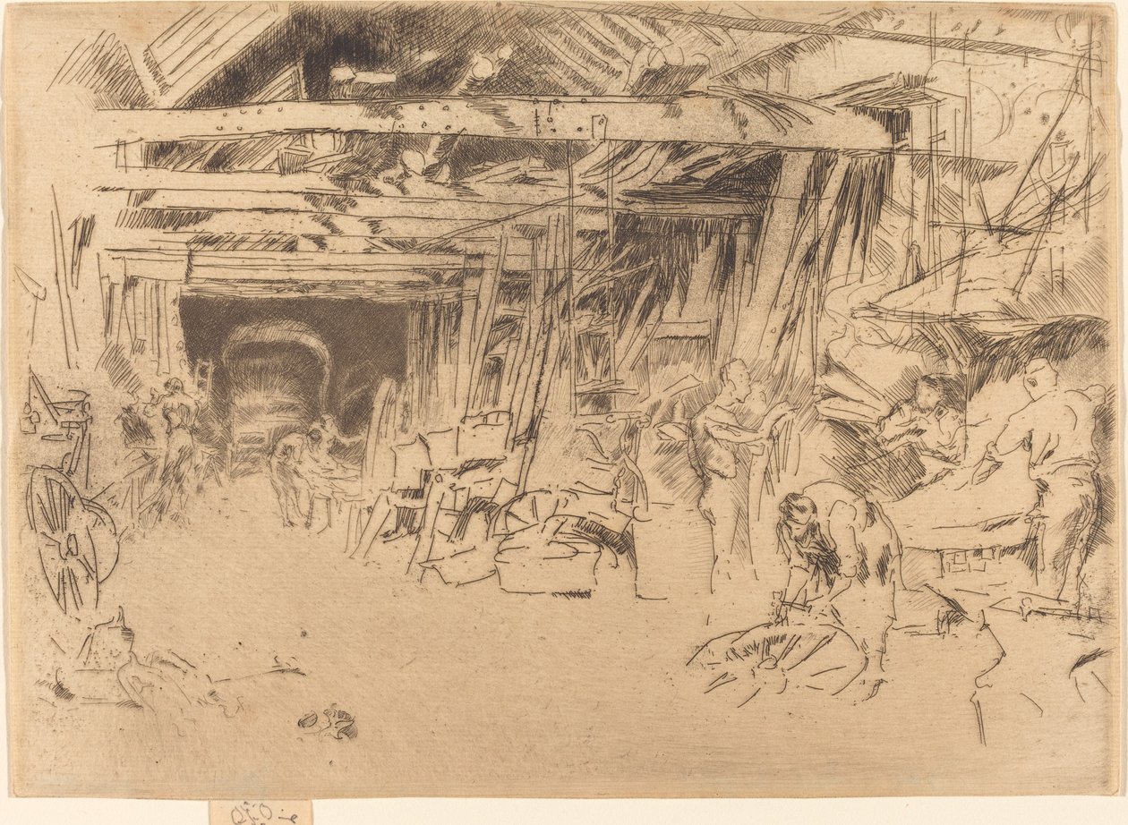 Wheelwright by James Abbott McNeill Whistler: Fine art print