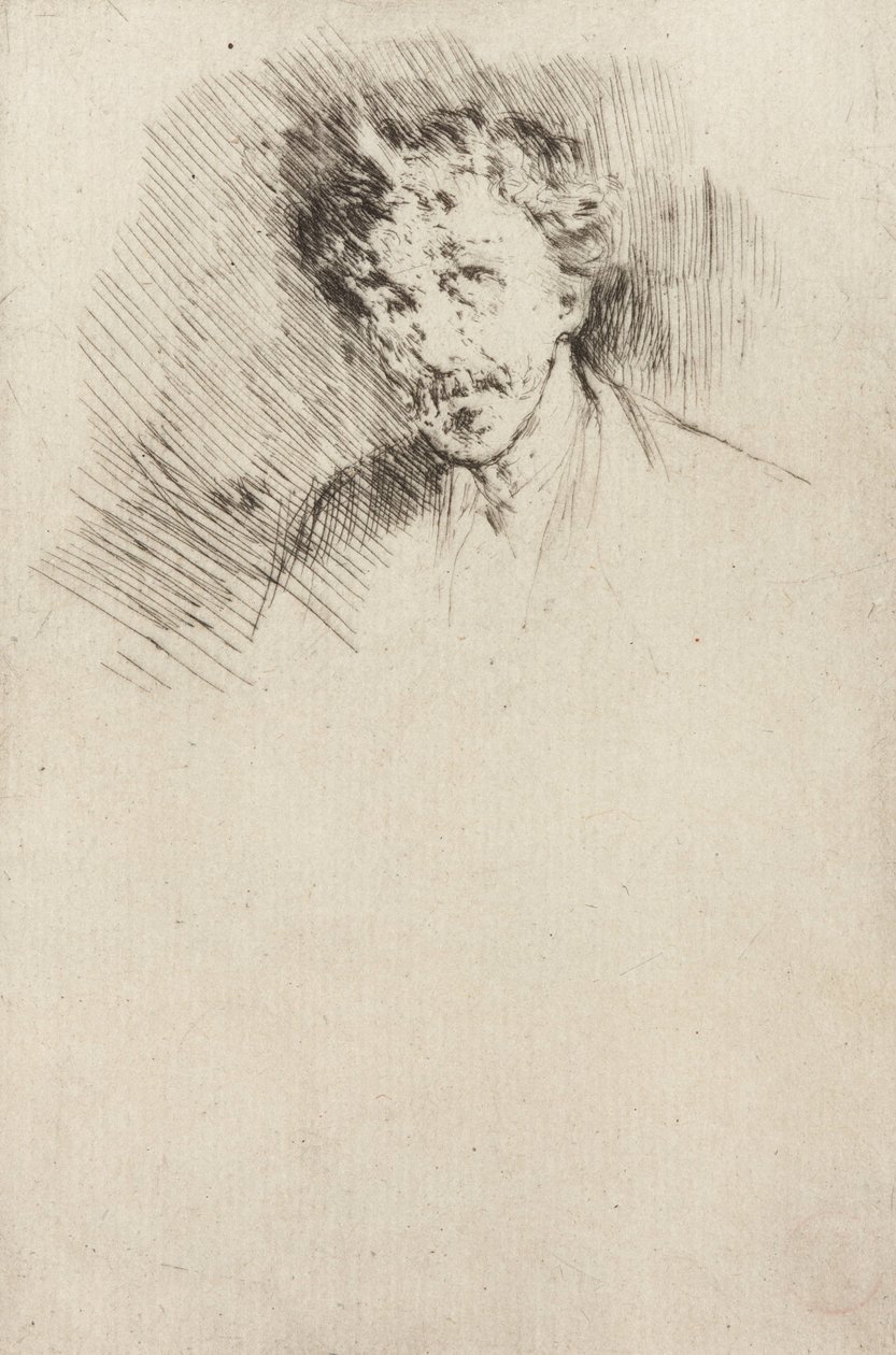 Whistler with the White Lock, 1879 by James Abbott McNeill Whistler