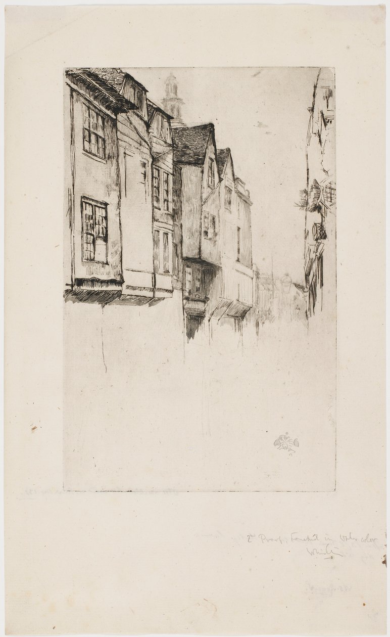 Wych Street, London, 1877 by James Abbott McNeill Whistler