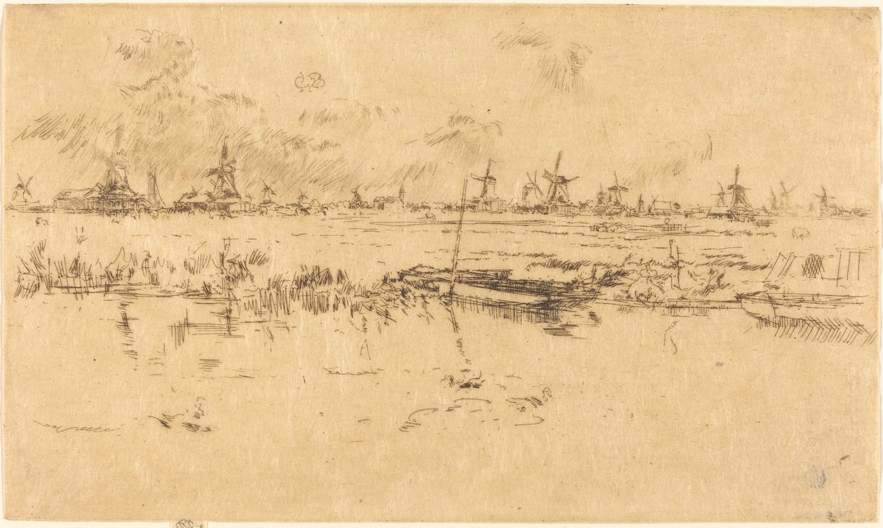 Zaandam by James Abbott McNeill Whistler