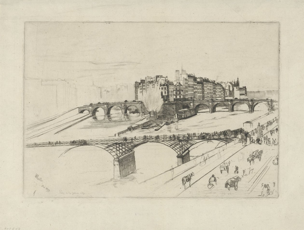 Île de la Cité by James Abbott McNeill Whistler