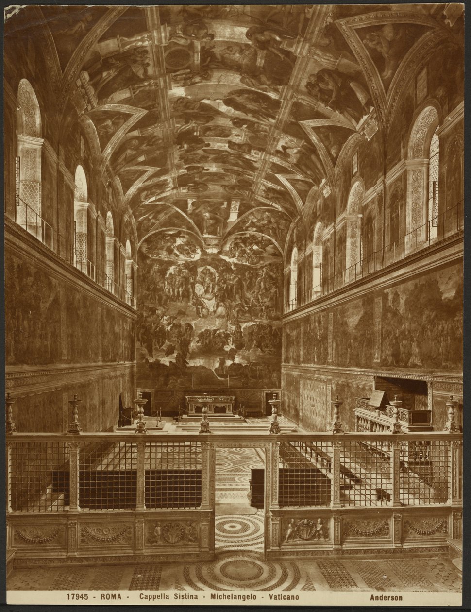Sistine Chapel by Michelangelo by James Anderson
