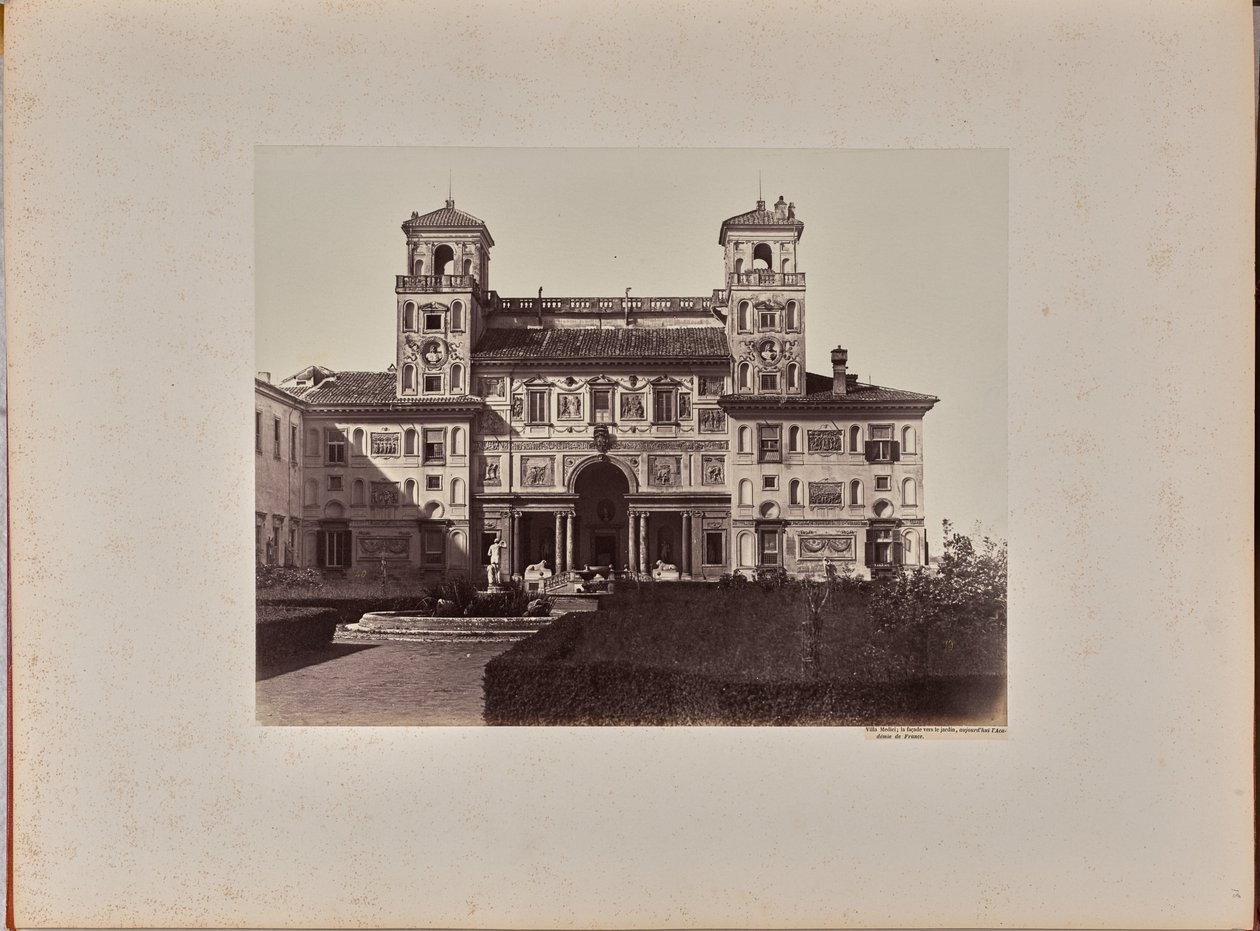 Villa Medici; the facade towards the garden, now the French Academy by James Anderson