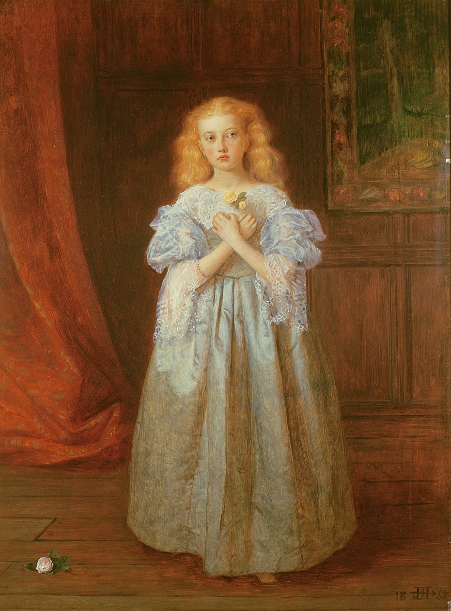 The Little Girl Who Sat for Van Dyck, 1868 by James Archer