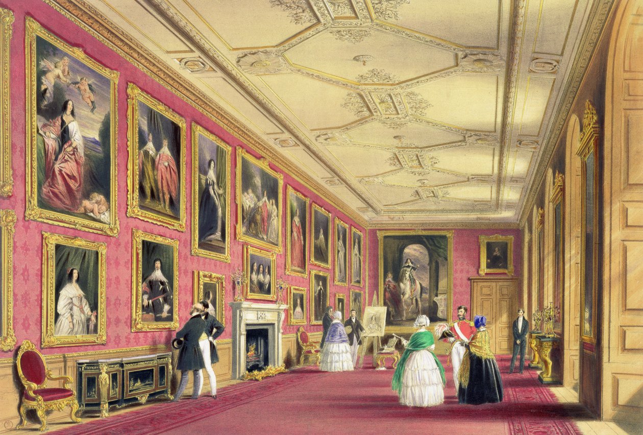 The Vandyke Room, Windsor Castle by James Baker (after) Pyne