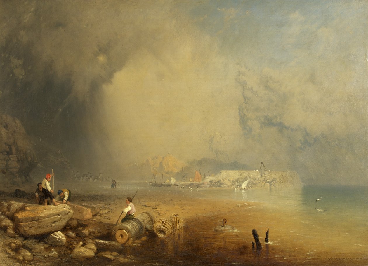Mediterranean Coastal Scene by James Baker Pyne