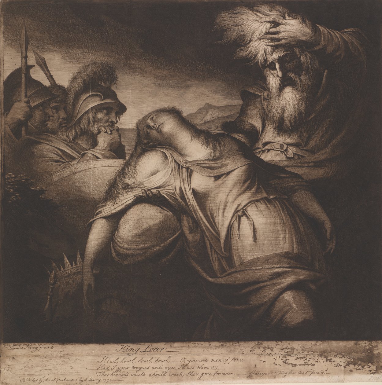 King Lear and Cordelia, Act V, Scene 10 by James Barry