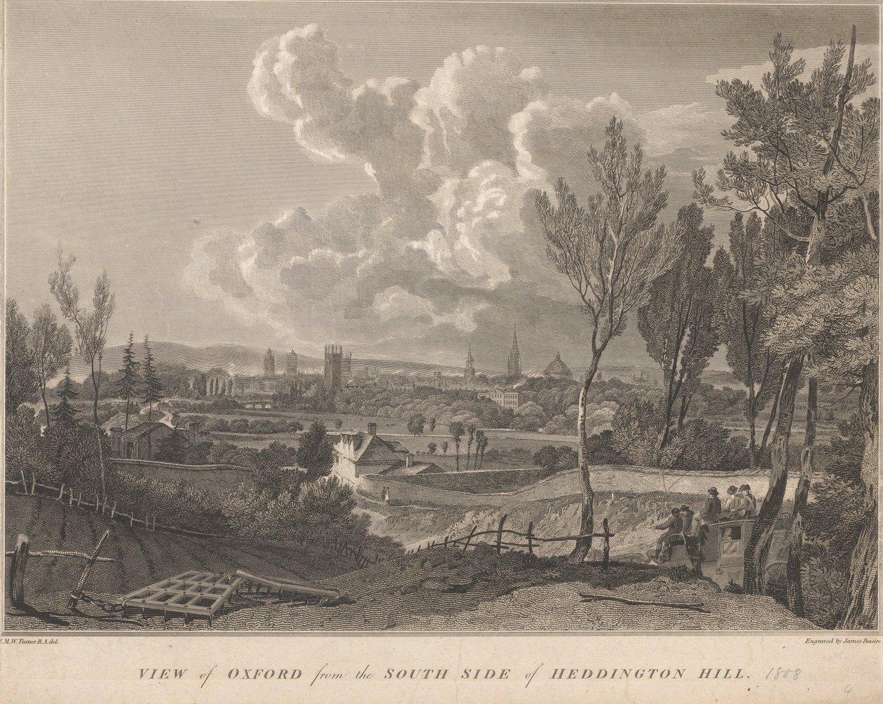 View of Oxford from the South Side of Heddington Hill by James Basire