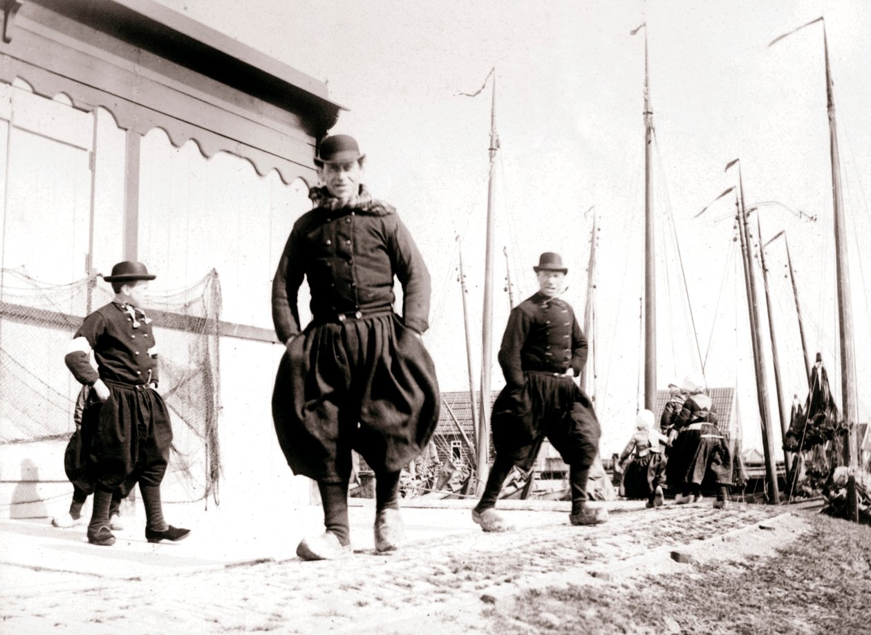 Men in traditional dress, Marken Island, Netherlands by James Batkin