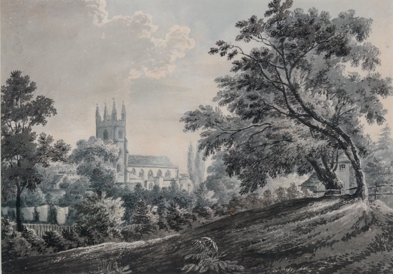 Croydon Church from Duppas Hill Terrace by James Bourne