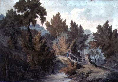 Landscape with Bridge and Stream by James Bourne