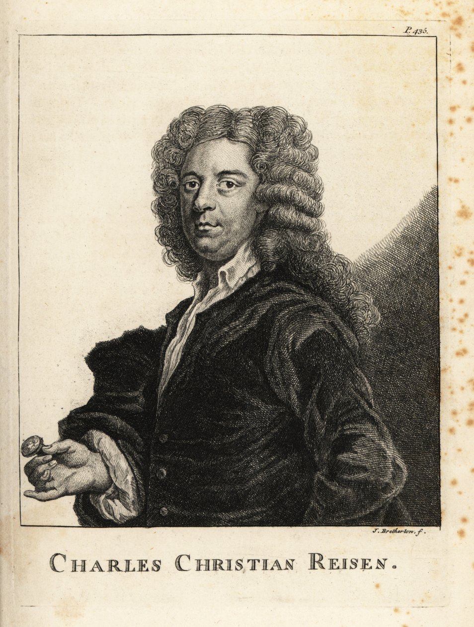 Portrait of Charles Christian Reisen by James Bretherton