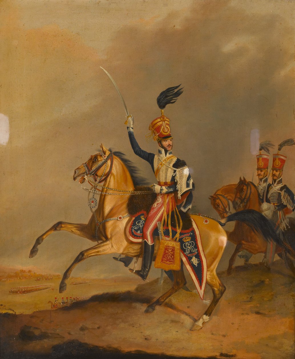 Officer of the 15th Light Dragoons (Hussars) by James Canterbury (attrib. to) Pardon