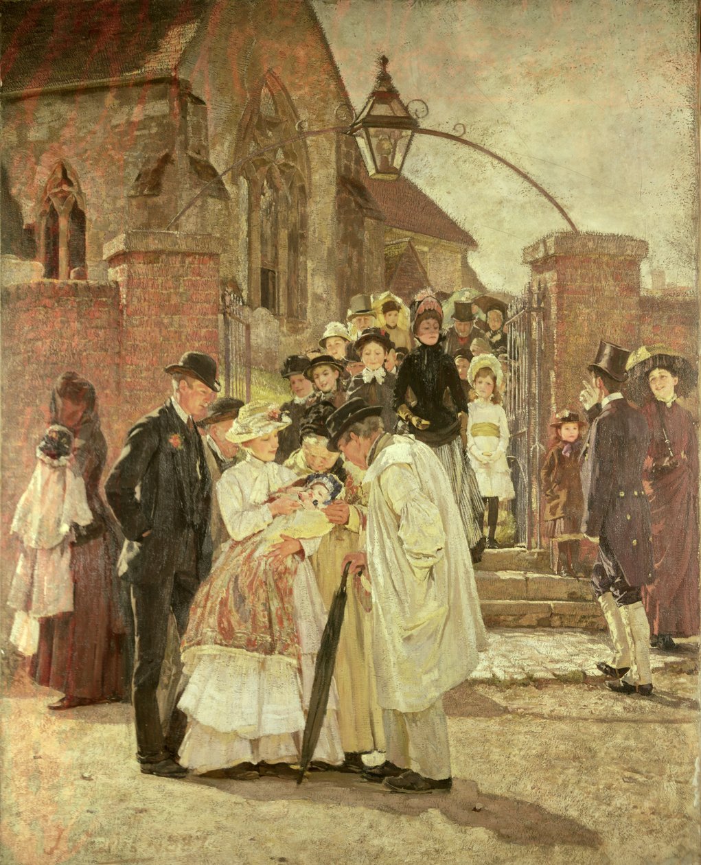 Christening Sunday (South Harting, Sussex) 1887 by James Charles