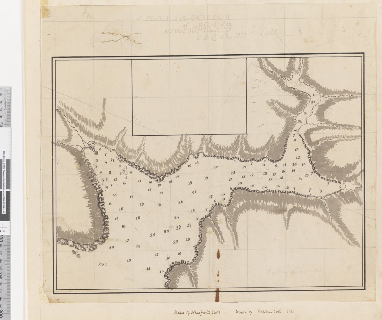 A Plan of the Harbour of Croque in Newfoundland by James Cook
