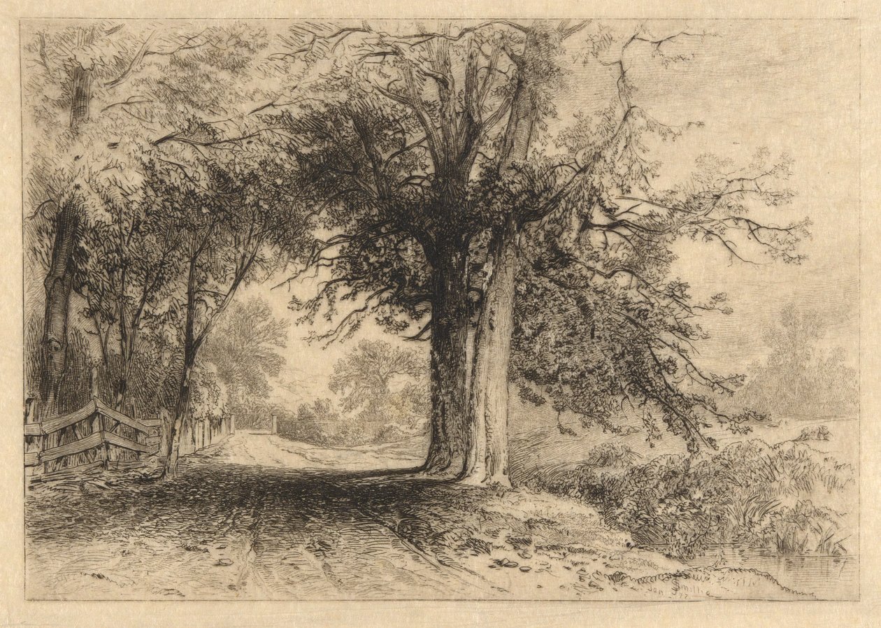 A Farm Lane, Jan. 1887, Opus 2 by James David Smillie