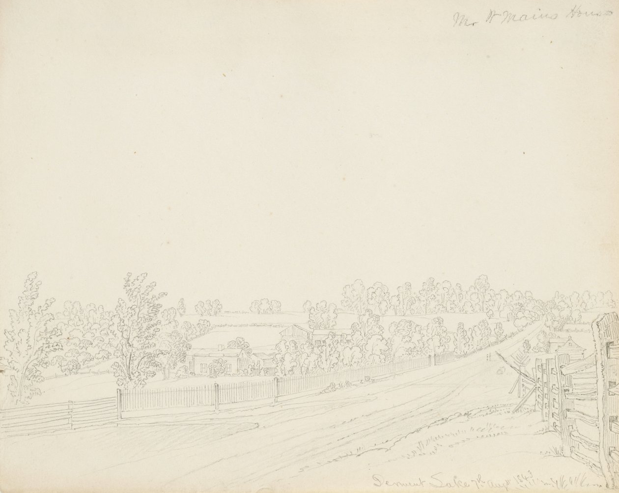 Mr. W. Mains House, Derwent Lake by James David Smillie