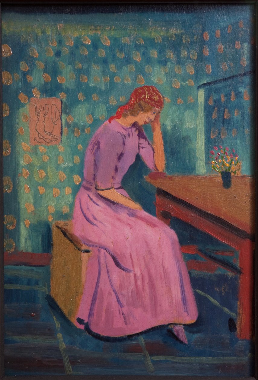 The Girl in the Cottage by James Dickson Innes