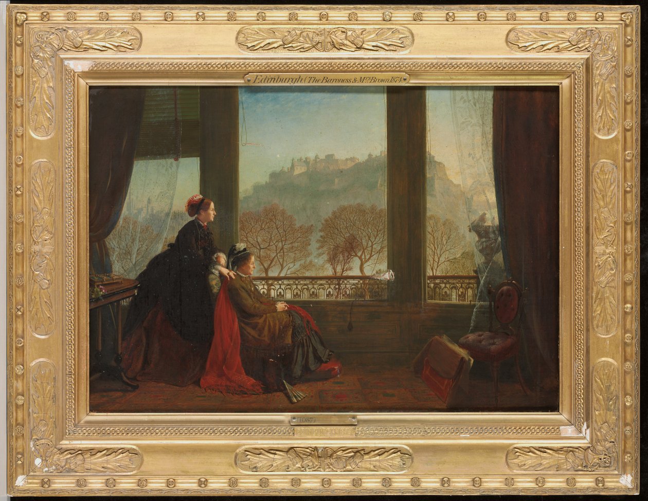 Portrait of the Baroness Burdett Coutts and her Companion Mrs. Brown by James Drummond