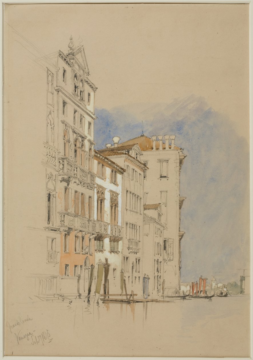 Grand Canal, Venice, 1845 by James Duffield Harding
