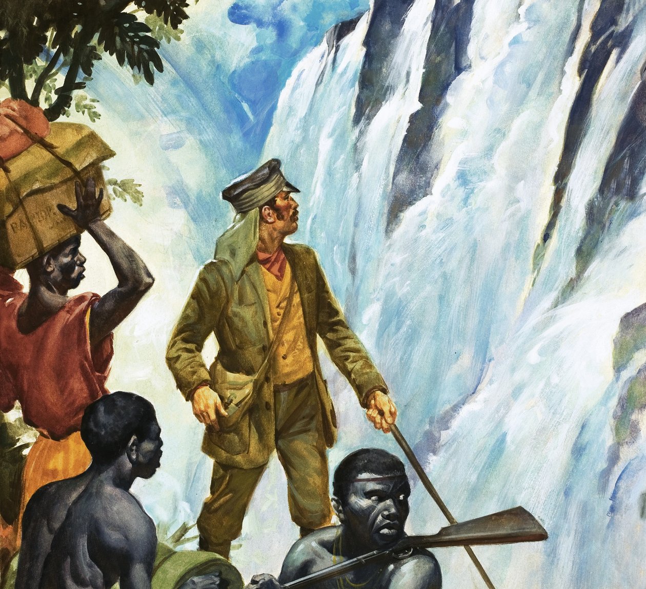 David Livingstone discovers the Victoria Falls by James Edwin McConnell