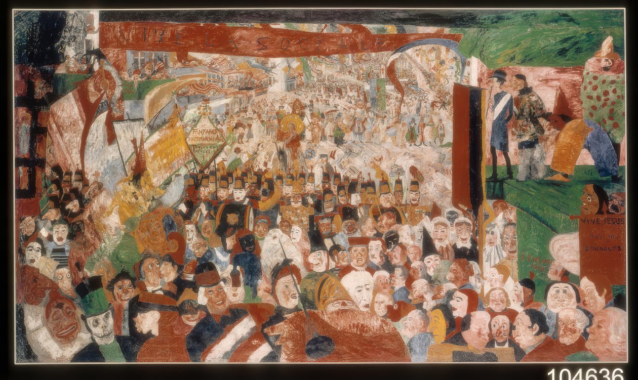 The Entry of Christ into Brussels in 1889 by James Ensor