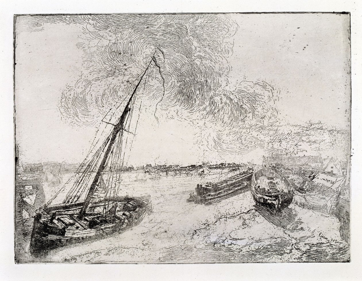 Stranded Barges by James Ensor