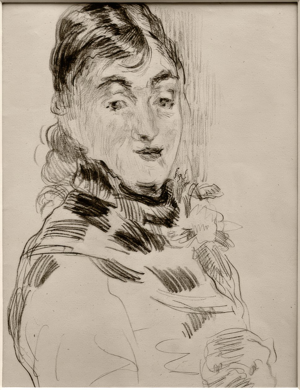 Méry Laurent with a Pug by James Sidney Ensor