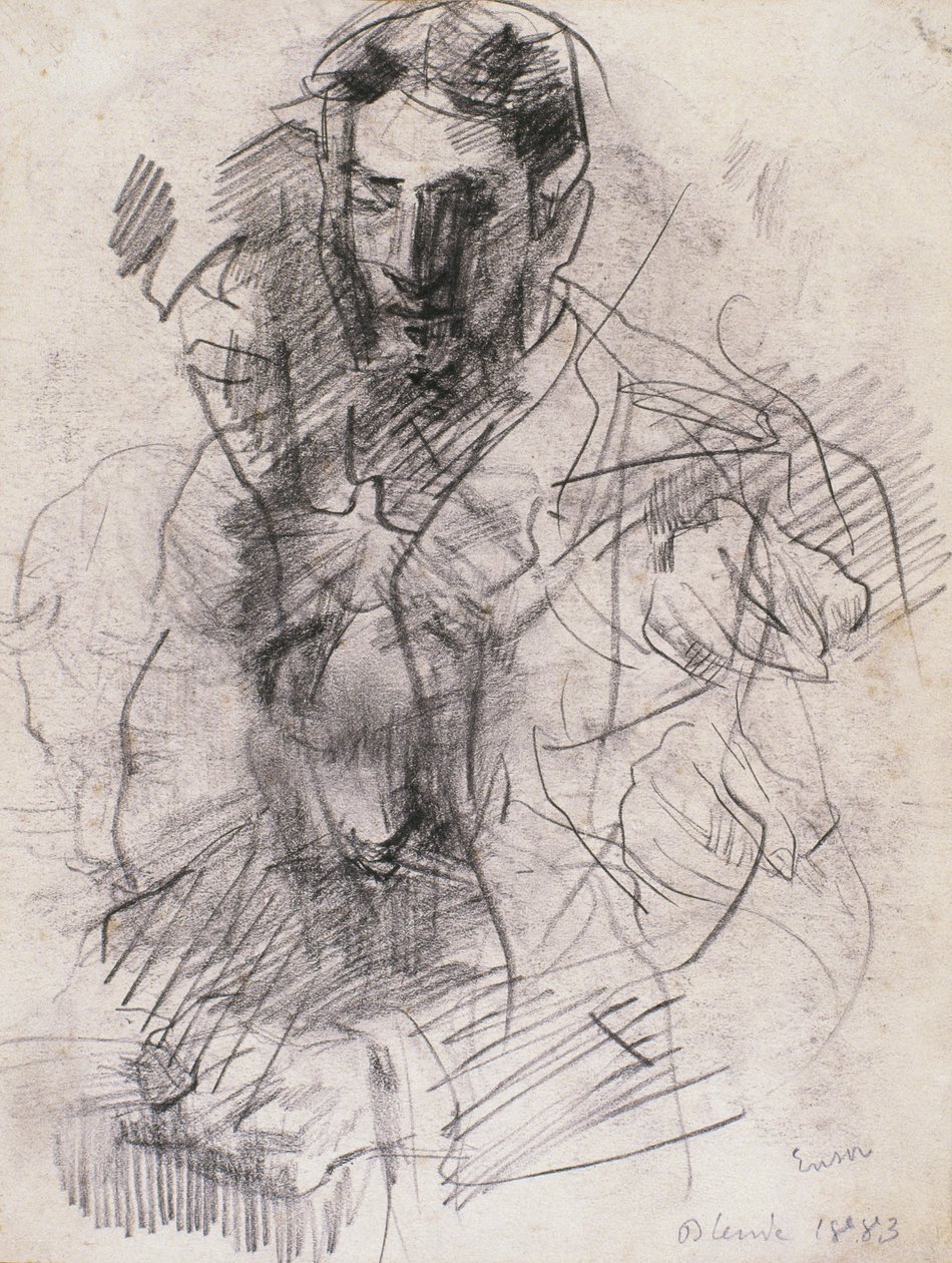 Portrait of the Artist, Willy Finch by James Ensor