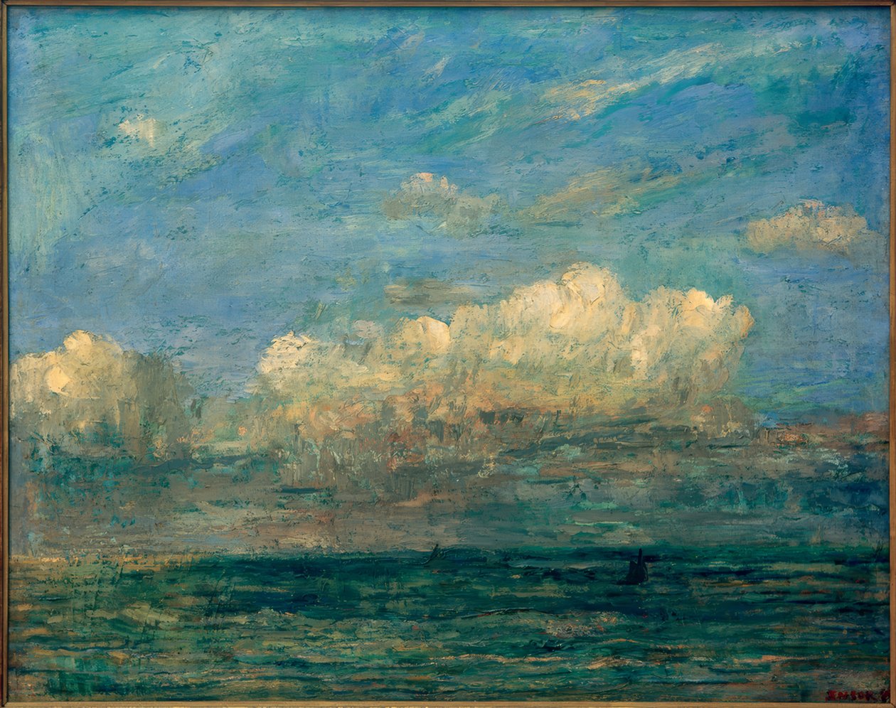 Seascape with White Cloud by James Sidney Ensor