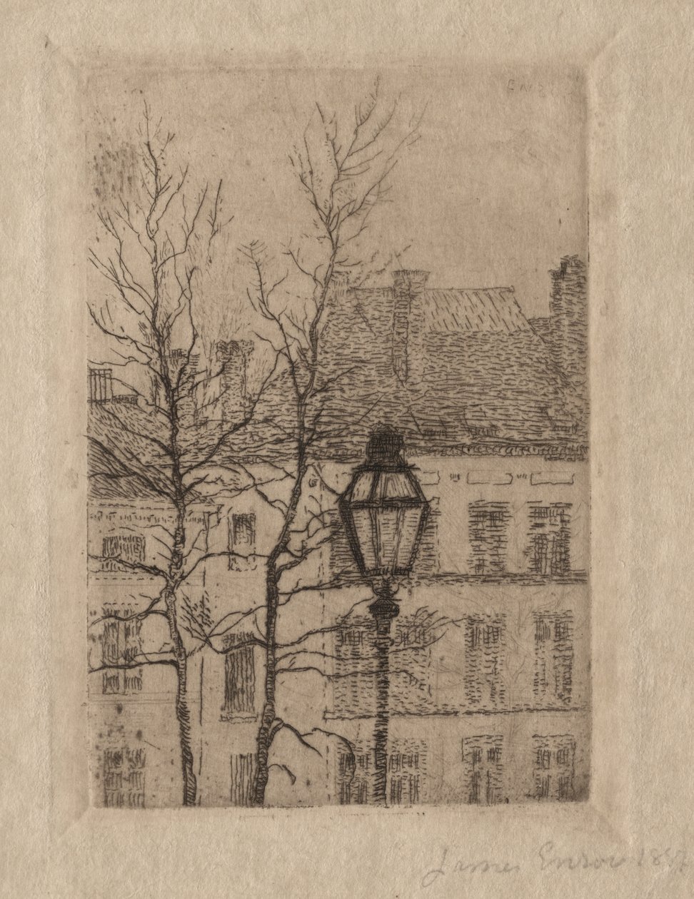 The Street Lamp by James Ensor