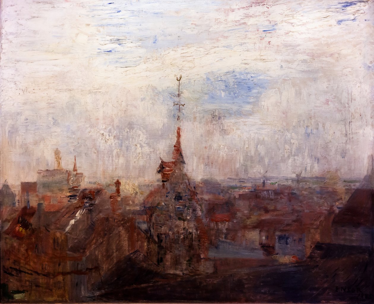 The Roofs of Ostend by James Ensor