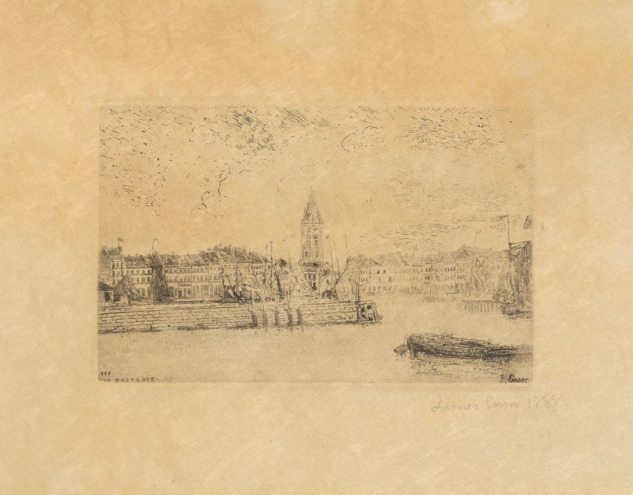View of Ostend in the East by James Ensor