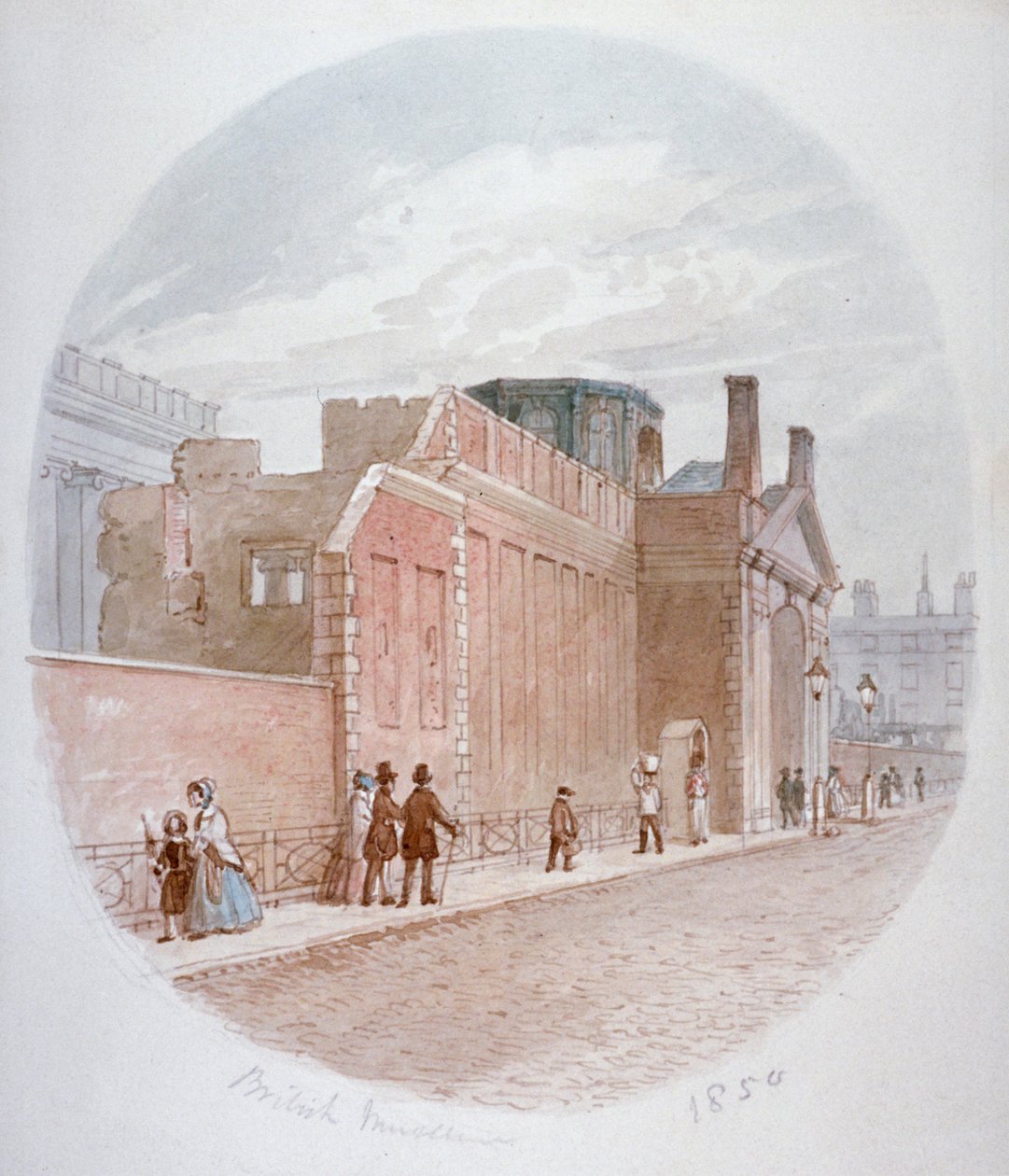 Part of a Wall of the Old British Museum, Bloomsbury, London by James Findlay