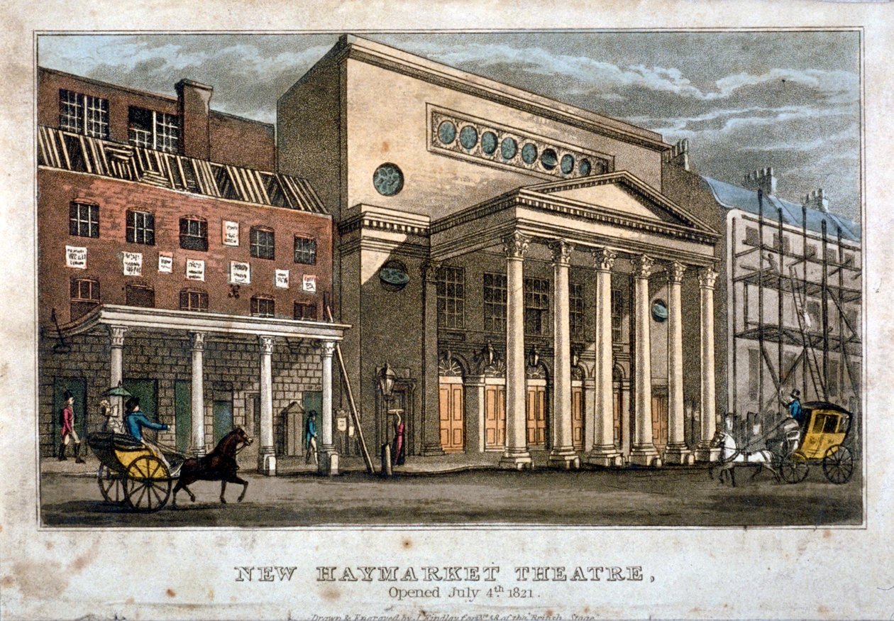 View of the Haymarket Theatre, Westminster, London by James Findlay